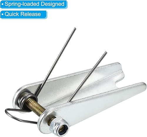 Miniatura 10 de PATIKIL Kit de pestillo de seguridad de gancho de 2.5 pulgadas, paquete de 2 piezas de repuesto de enganche de receptor de remolque de metal para