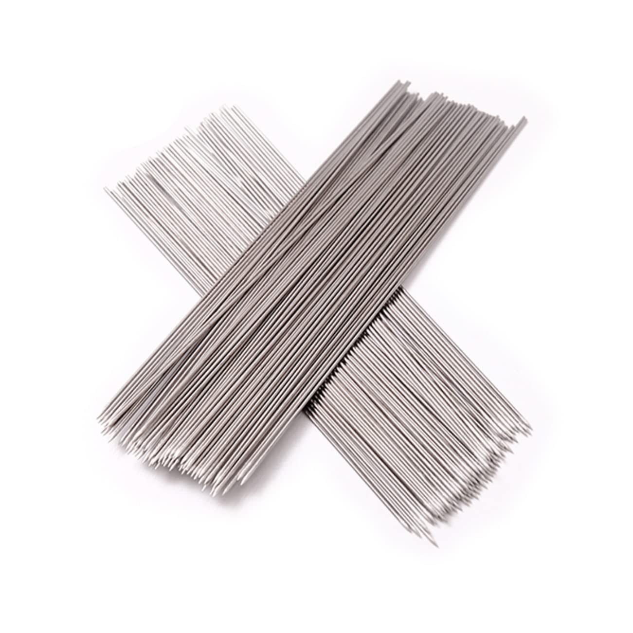 SUPVOX Spiedini per Barbecue Lunghezza 38,5cm Resistenti e Comodi 100 Pezzi in Acciaio Inossidabile per Picnic e Campeggio All'aperti