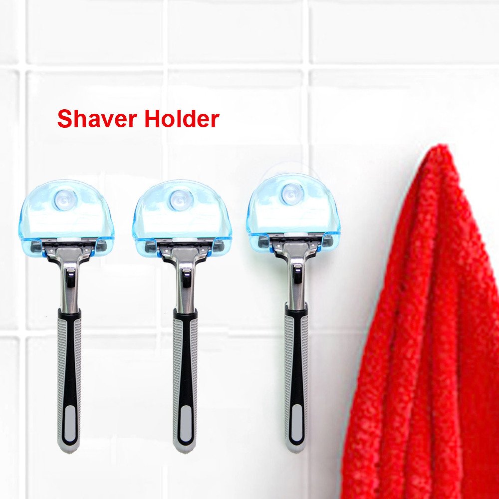 Dergo Shaver Toothbrush Holder Washroom Wall Sucker Suction Cup Hook Razor Bathroom