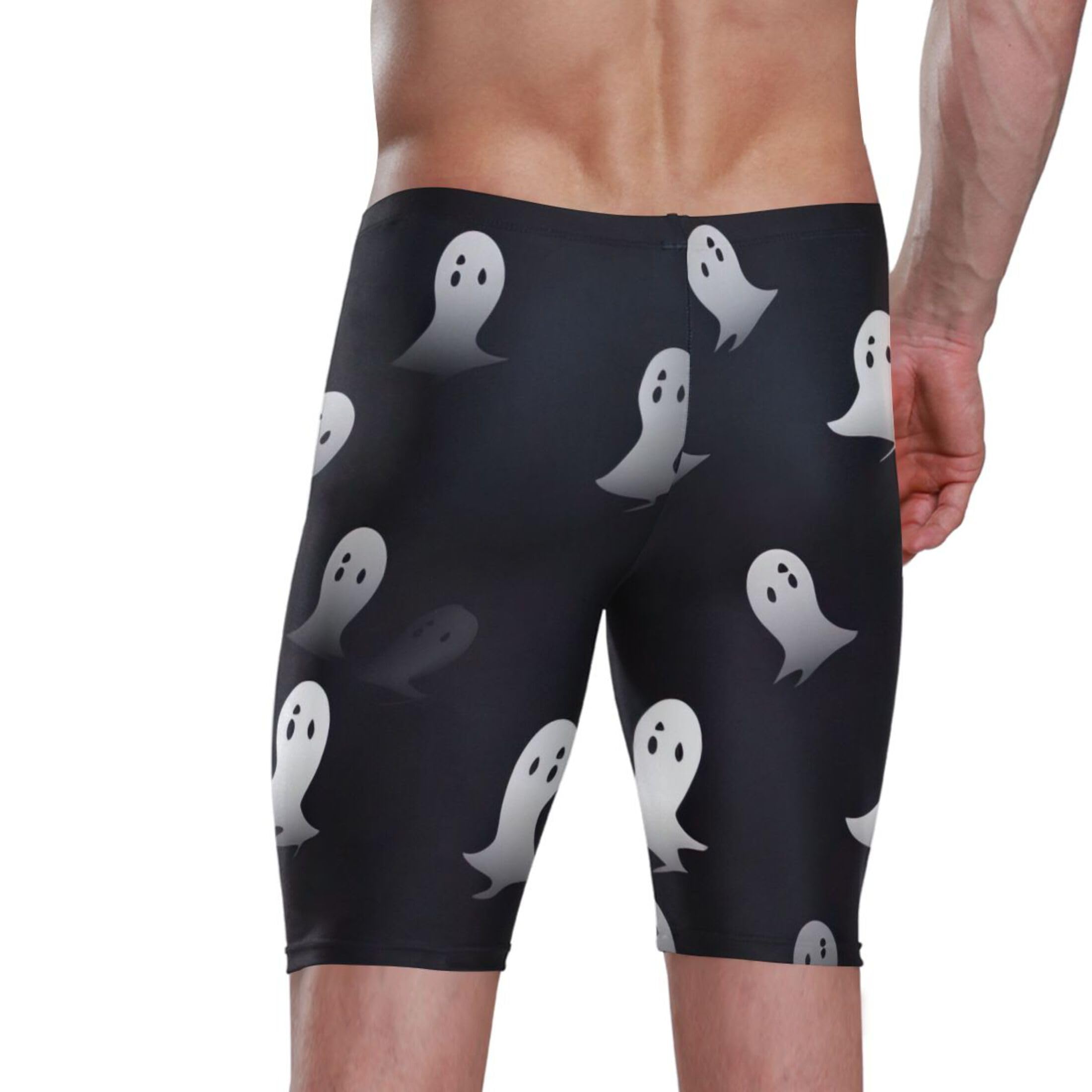 UMIRIKO Halloween Ghost Men's Swimsuit Swim Jammers L B0402034