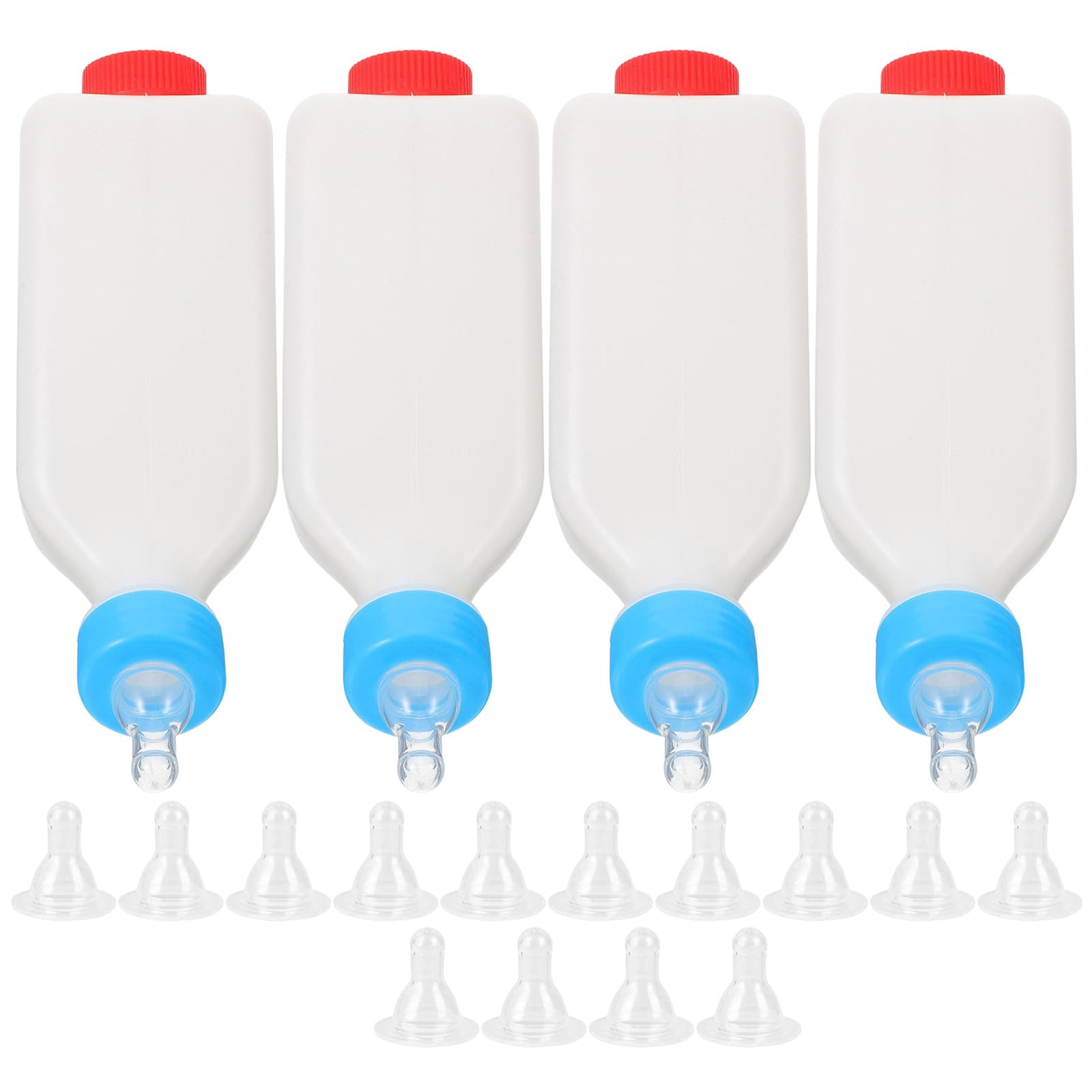 Kit d'allaitement pour agneaux et veaux avec biberon 800ml et 14 tétines
