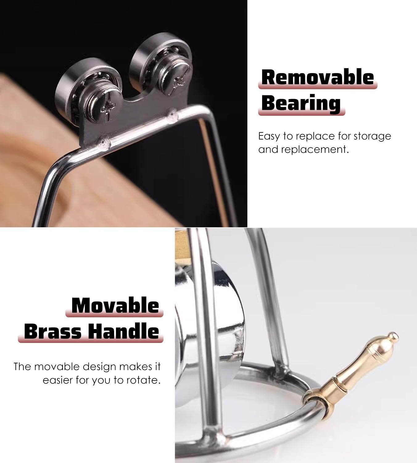 MáQuina para Hacer Palomitas de MaíZ de Acero Inoxidable 304 con Manivela Manual y Amplificador de Granos de Alta PresióN para Reuniones Familiares y Fiestas (260ml)