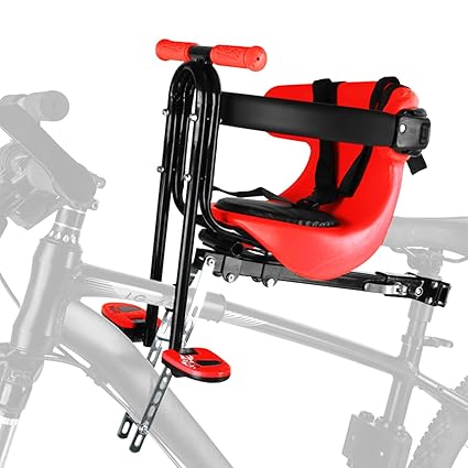 EXCLUZO Child Bike Seat Child Cushioned Bike Seat Mounted Child Seat for 8 Mon s to 4 Years Max 110 lbs