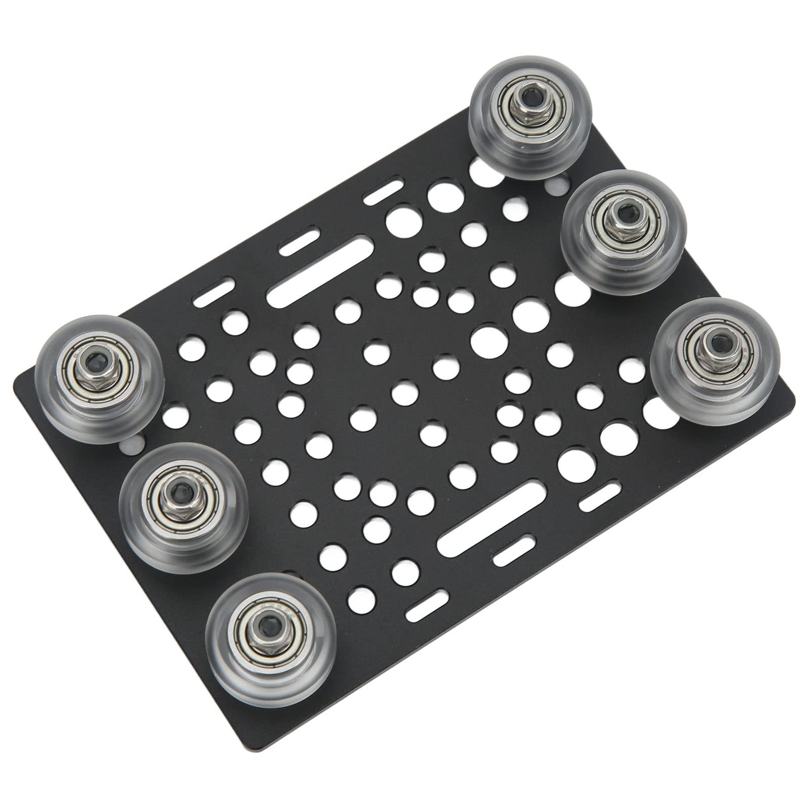 Universal Aluminum Gantry Plate,Gantry Plate with Pulleys for 20-80mm V AluminumProfiles, Linear Universal for 3D Printers (Transparent Pulley)