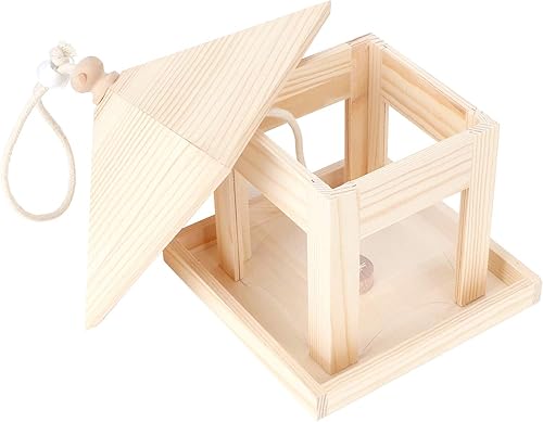 Miniatura 5 de Comederos de pájaros para exteriores comedero de casa de pájaros caja de anidación de pájaros duradera para árbol al aire libre decoración de