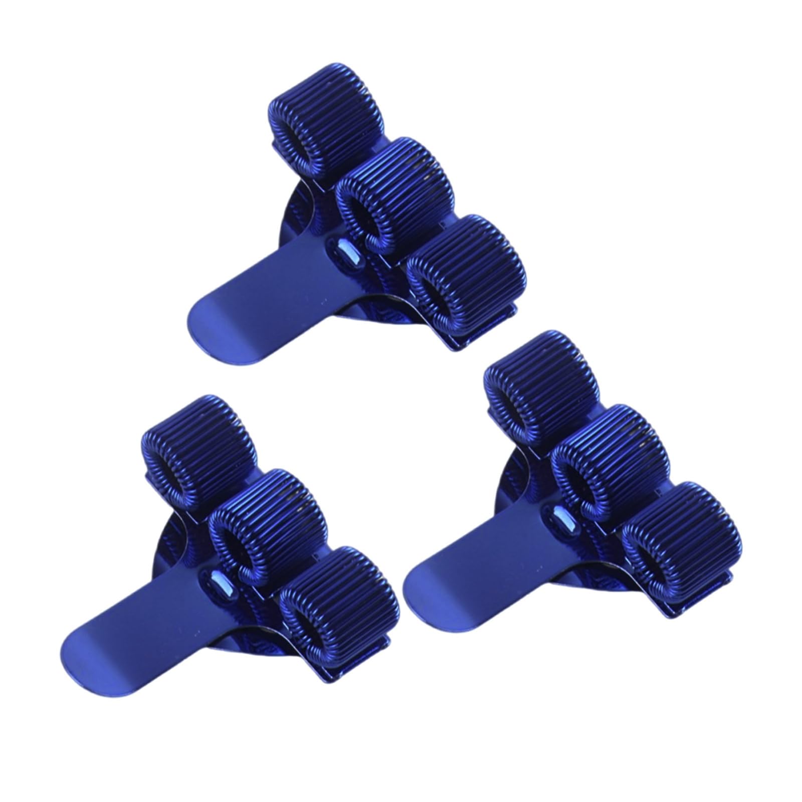 XuQiZZpp 3Pieces Triple Hole Pen Holder with Pocket Clip Adjustable Spring Rings Metal Pencil Holder for Doctor Nurse Uniform