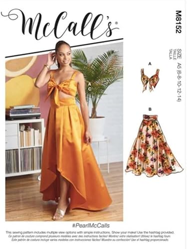 McCall's M8152 - Patrón de costura para mujer, talla A5 (6-8-10-12-14)