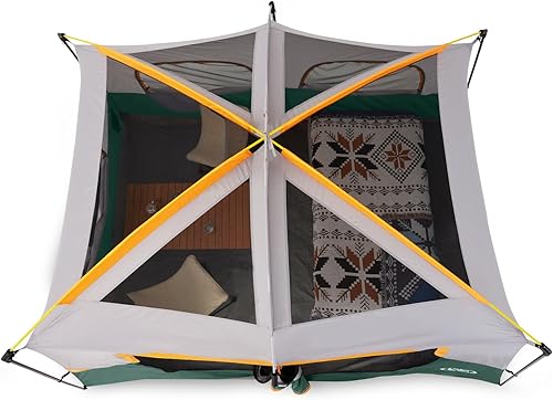 Miniatura 6 de UNP Tienda de campaña para 2468 personas, tienda de campaña portátil, tienda de campaña para 4 personas, fácil de instalar, impermeable con parte