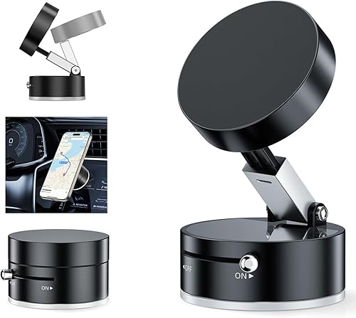 Soporte magnético de teléfono de succión al vacío para todos los teléfonos, soportes ajustables para tu automóvil, hogar, oficina, superficies
