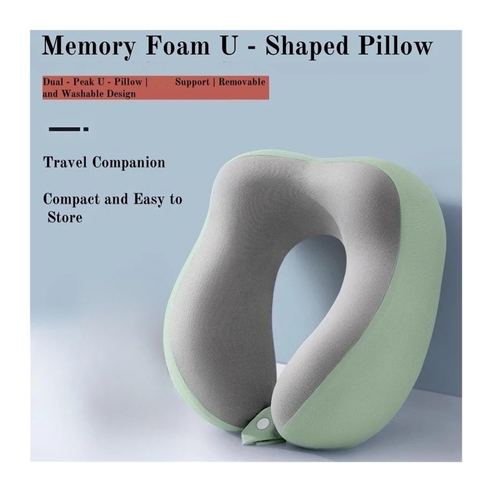 U-Shaped Neck Pillow Medium Soft For Travel Office Nap