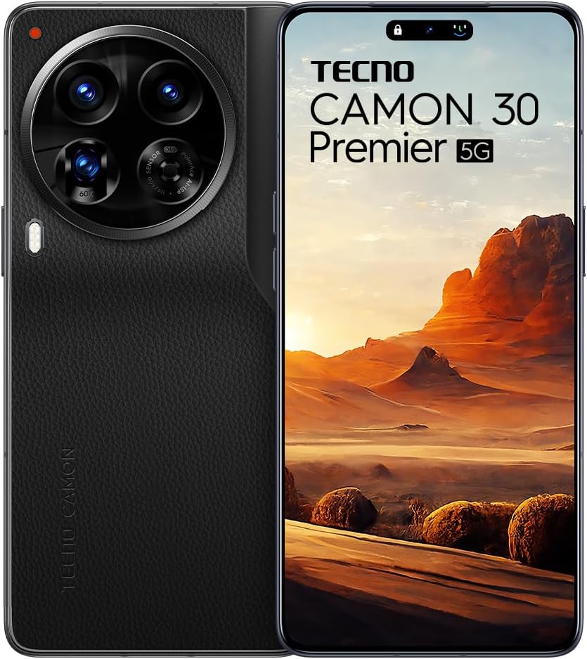 CAMON 30 Premier 5G (Lava Black, 12GB+512GB) | 50 MP Camera | 6.77" LTPO AMOLED Display | MediaTek Dimensity 8200 | 5000mAh Battary + 70W Charger| PolarAce Image Processor