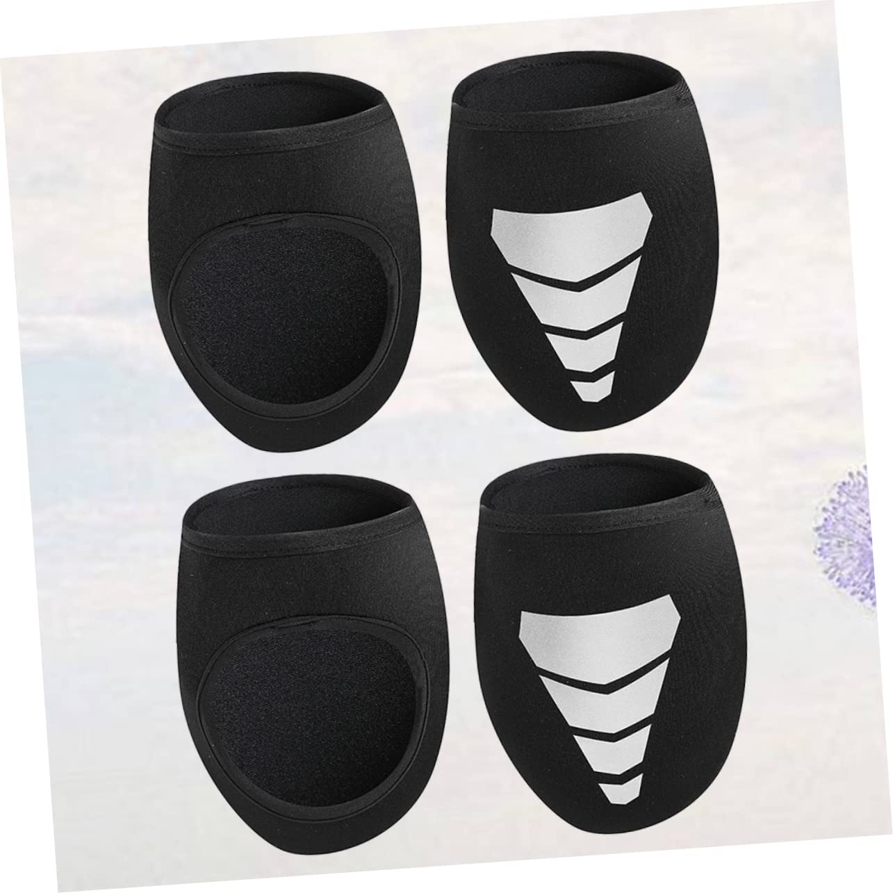 YARNOW 4 Paia Pro Copriscarpe Copriscarpe Da Ciclismo Copriscarpe Professionale Copriscarpe Antivento Copriscarpe Riflettente Mountain Bike Warmer Scarpe Da Ciclismo Copricapo
