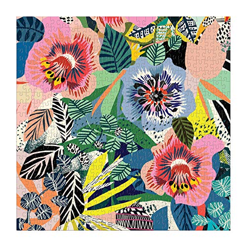 Kitty Mccall Lost In The Garden 500 Piece Puzzle From Galison - 20" X 20" Jigsaw Puzzle, Bright Botanical Artwork, Fun And Challenging Activity For Adults, Makes A Great Gift! #TOP2