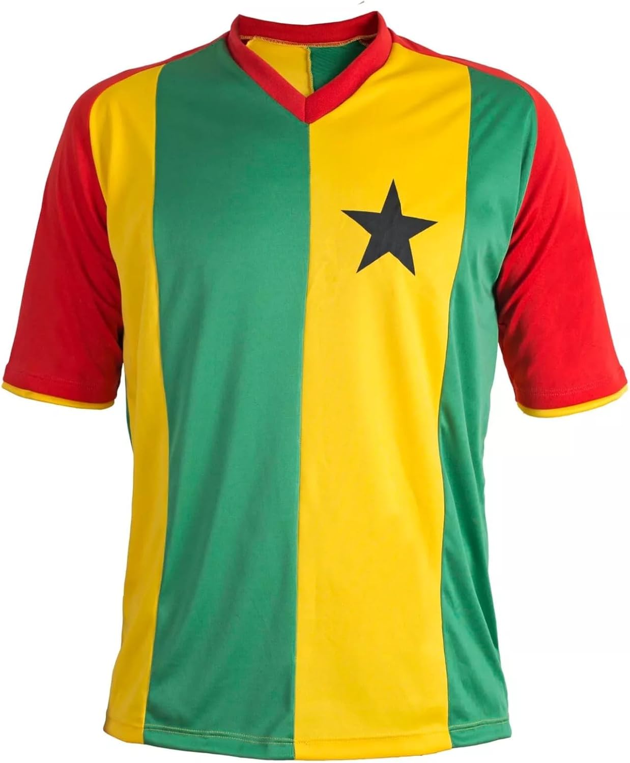 Africa Sport Ghana 1980's Retro Football T Shirt Jersey Top Vintage World Cup