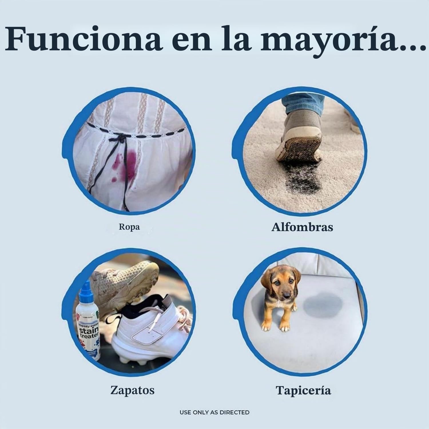 Spray para tratamiento de manchas, 300 ml para ropa, ropa de spray de manchas, tratamiento rápido portátil, antimanchas, alimentos, grasa, café, ropa, ropa interior, polvo (2 unidades)