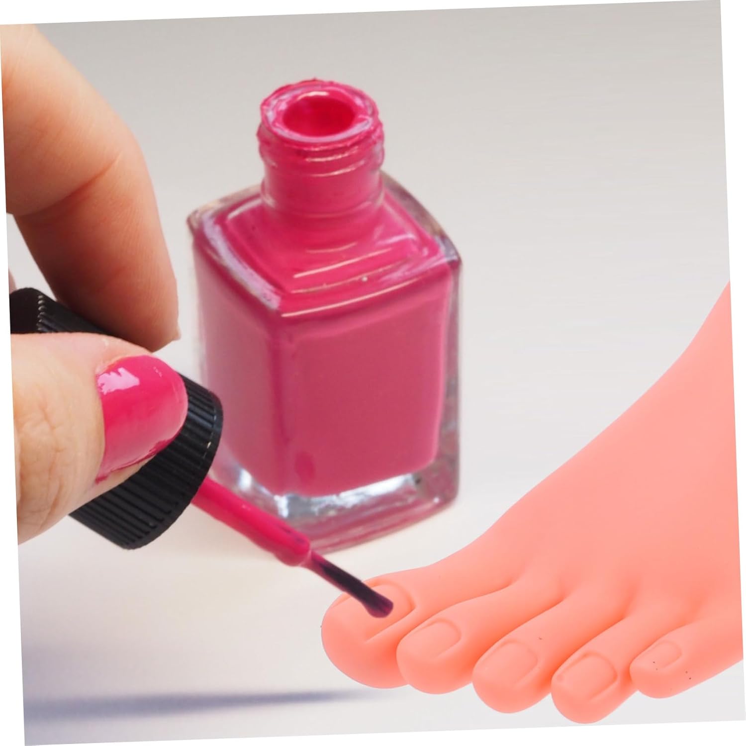 Foot Nail Practice Model Nail Tips Application Training Realistic Foot Model for Manicure