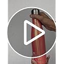 Image of Clay Craft Vacbott Vaccum Bottle, Stark Sparkle Double Walled Insulated 24 Hours Hot and Cold Water Bottle - 500 ml -1 Piece (Sparkle Ruby) Steel Water Bottles for School, Office, Home, Gym, Leakproof