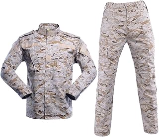 AKARMY Unisex Lightweight Military Camo Tactical Camo Hunting Combat BDU Uniform Army Suit Set