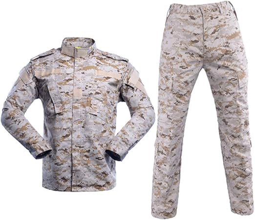 Amazon.com: AKARMY Conjunto de traje militar unisex ligero camuflaje  táctico camuflaje caza combate BDU uniforme militar : Ropa, Zapatos y  Joyería