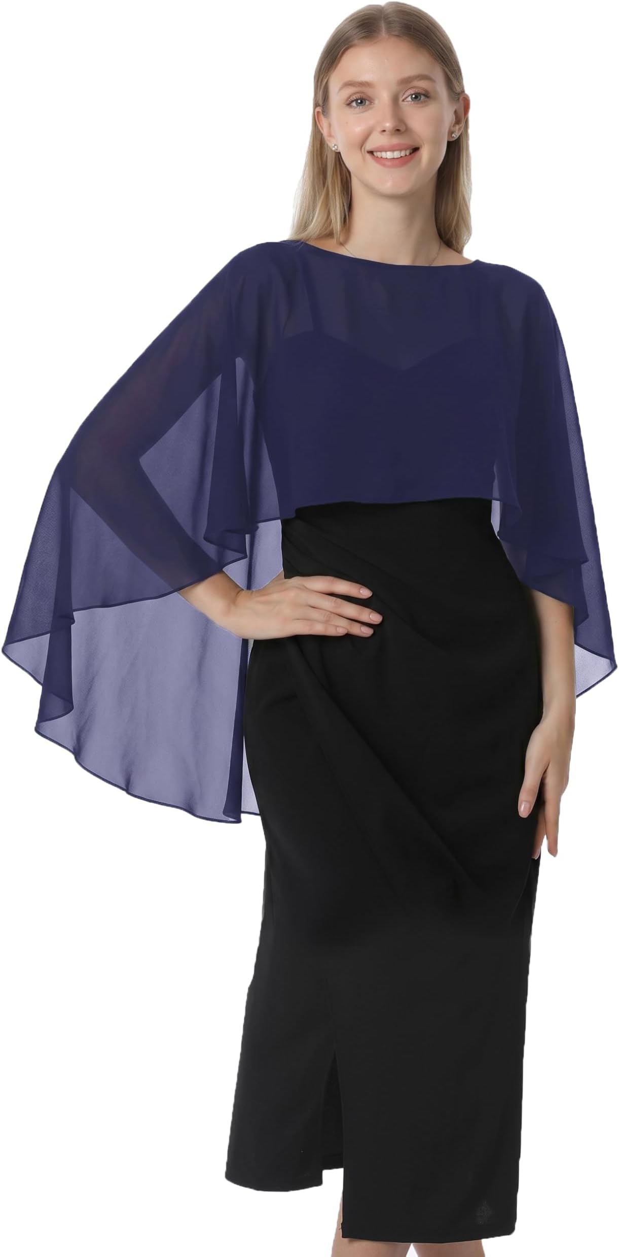 Capelets for women Chiffon Cape Shawls and Wraps for Evening Dress Wedding Capes Cover Up