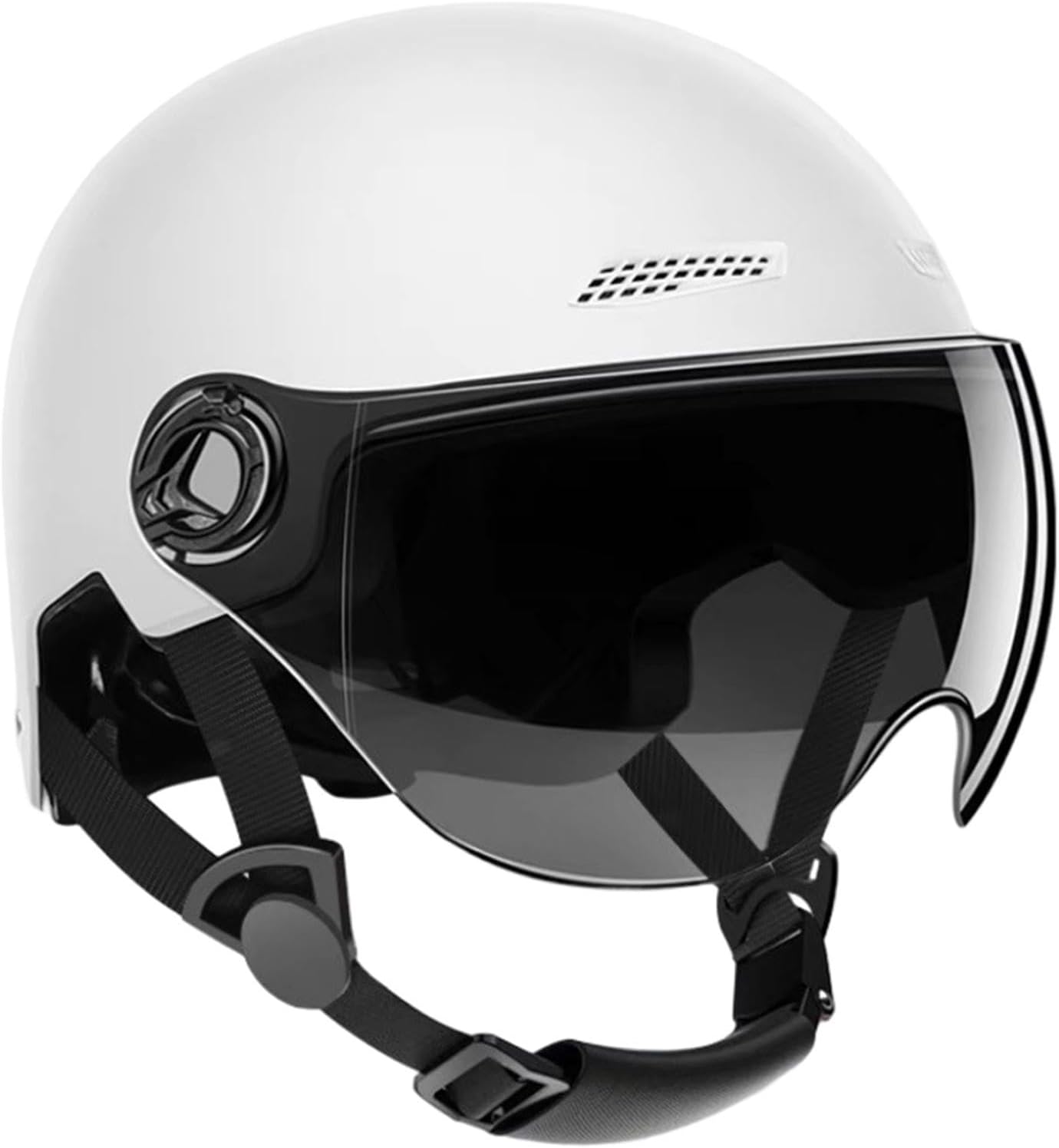 Motorcycle Riding Helmet - Head Protection with Sun Visor,Open Face Scooter Helmets | Quick Release for Women Men Adults Family Friends Coworkers