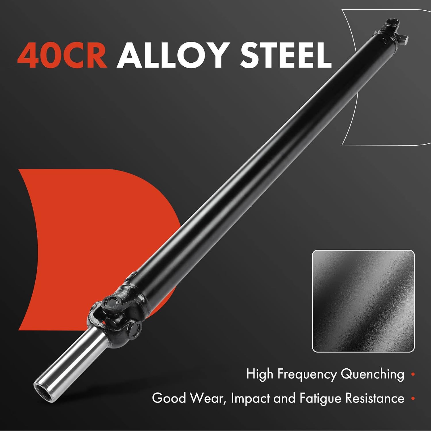 A-Premium Rear Drive Shaft Driveshaft Assembly Compatible with Chevrolet Silverado 2500 HD 2007-2010 & GMC Sierra 2500 HD 2007-2010, [4WD Automatic 6L90 Trans 133.0" Wheelbase 97.6" Bed], Prop Shaft