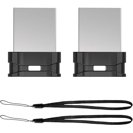 64GB 2 Pack USB Flash Drive K&ZZ Ultra Slim Thumb Drive USB 2.0 Memory Stick USB Drive Data Stick Expansion Disk with Black Portable Lanyard (64GB, 2 Pack Bundle)