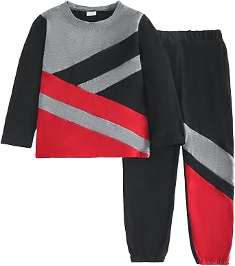 Boy Clothes Plant Camouflage Pants LA Letter Print Top Sweatsuit Fall Boys Outfits Set