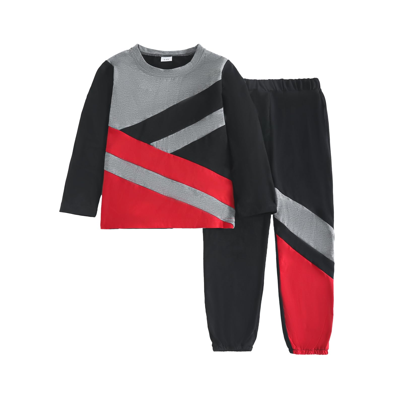 Boy Clothes Plant Camouflage Pants LA Letter Print Top Sweatsuit Fall Boys Outfits Set