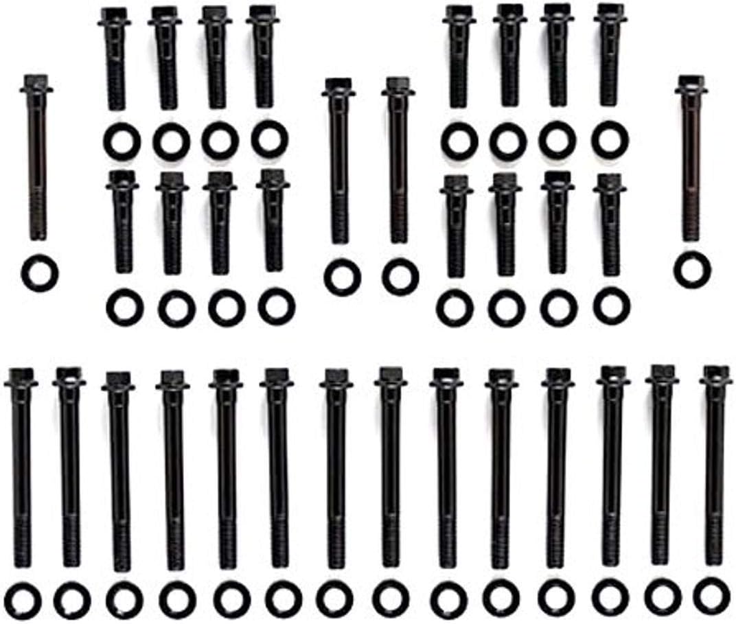 ARP 134-3604 High Performance Series Black Oxide 12-Point Cylinder Head Bolt Kit for Small Block Chevy with 23 Degree Pro Action Head