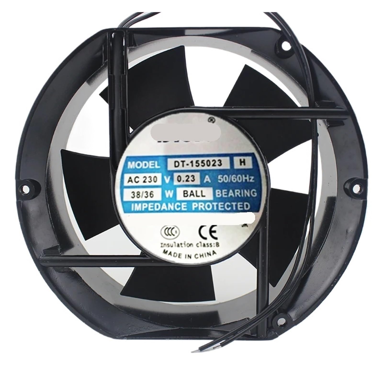 TPKMVGAP DT-155023 Server Cooling Fan AC 230V 0.23A 172x150x51mm 2-Wire