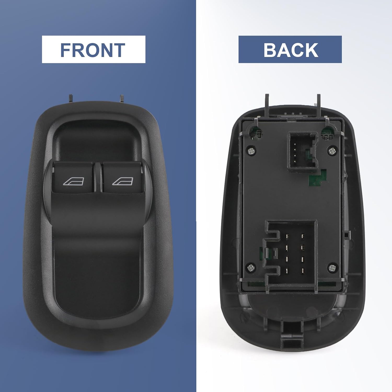Door Window Switch Driver Side Compatible with Ford Transit MK8 Custom 2014-2019, Replace 2029885 1791339