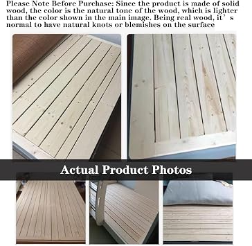 Foldable Solid Wood Bed Board, Floor Sleep Bedding, Wooden Mattress Suppor, Wood Slatted Bed Plate, Wooden Bed Frame for Floor Sleep Mat(1.5mx2m/59x78.7)