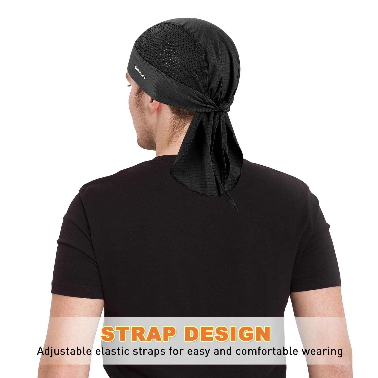 YANIKY Bandany czapki z czaszką dla mężczyzn, kobiet czapka z czaszką wkładka kask czapka kolarska Durags motocykl bandana odprowadzająca pot do szmatki