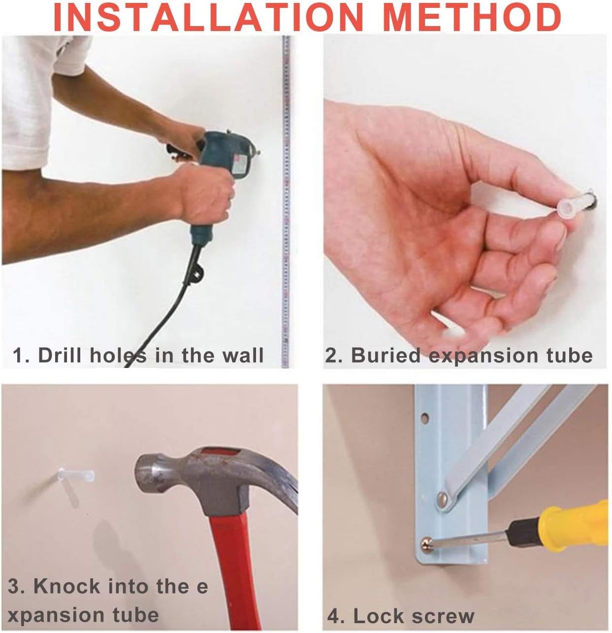 Wall-Mounted Folding Table, Kitchen & Dining Table Desk Computer Desk Trestle Desk(Size Optional)