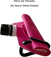 Vista 8 de BellFlask - Frasco de plástico de 15 onzas, patentado, flexible, sin metal, reutilizable, sin BPA con clip de mosquetón y embudo de llenado