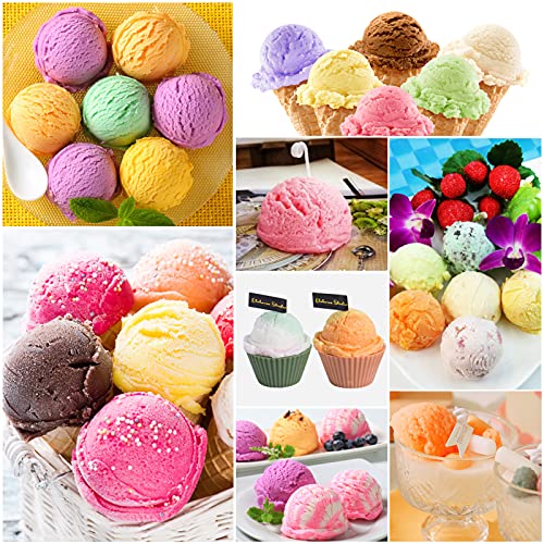 4 Pcs Silicone 3D Ice Cream Ball Shape Molds/Candle Molds Silicone/Large Round Soap Mold For Aromatherapy Candle Making, Handmade Soap, Wax Melt #TOP2