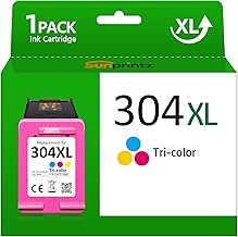SUNPRINTZ 304XL Cartouches Couleur,pour HP 304,304XL Cartouches Couleur,Compatible pour HP Envy 5020 5030 5032,pour HP DeskJet 2620 2622 2630 3750 3720 3730 3760 3762 (1 Couleur)