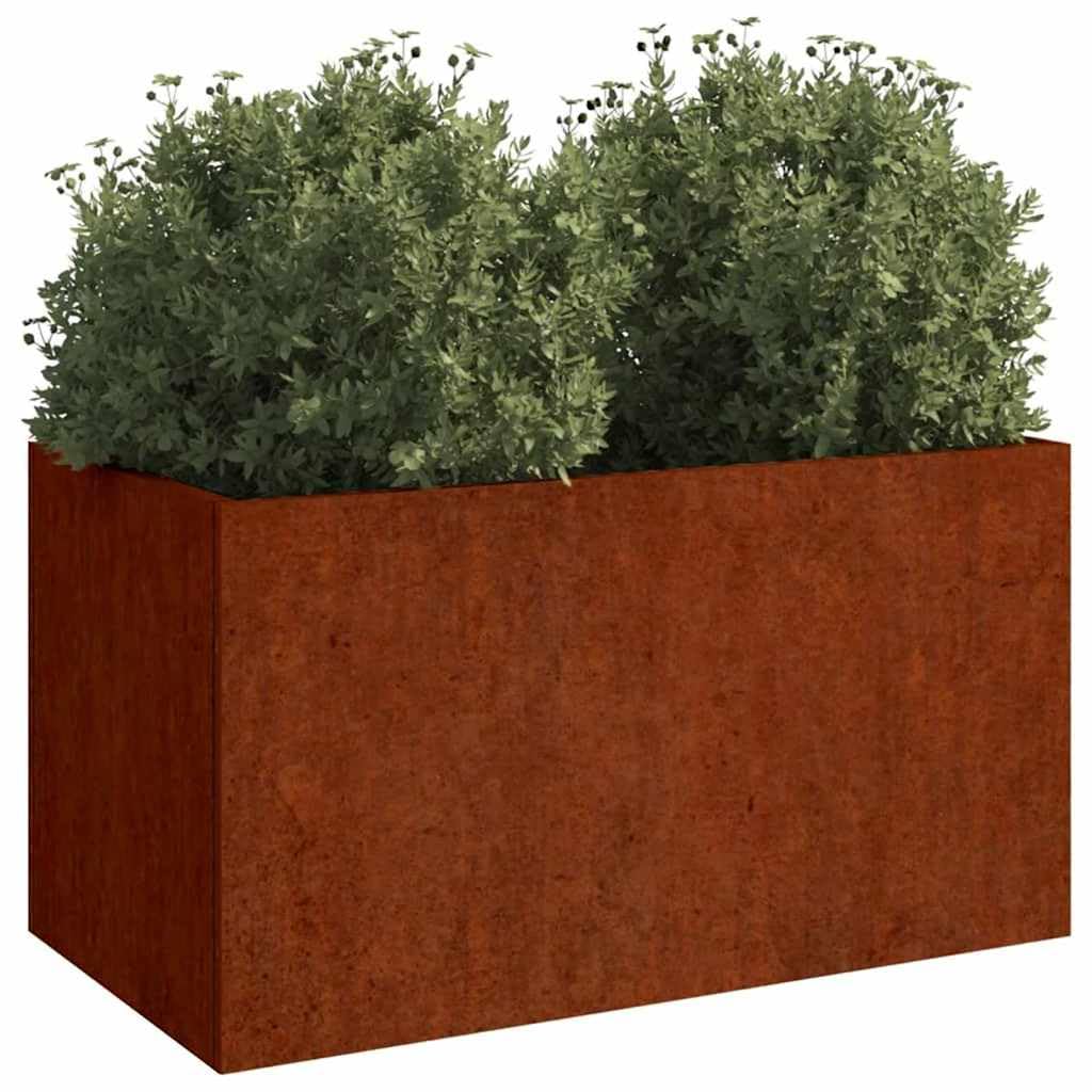 Generico Fioriera 62x30x29 cm Acciaio Corten,Prato e giardino,Giardinaggio,Vasi e fioriere-821556