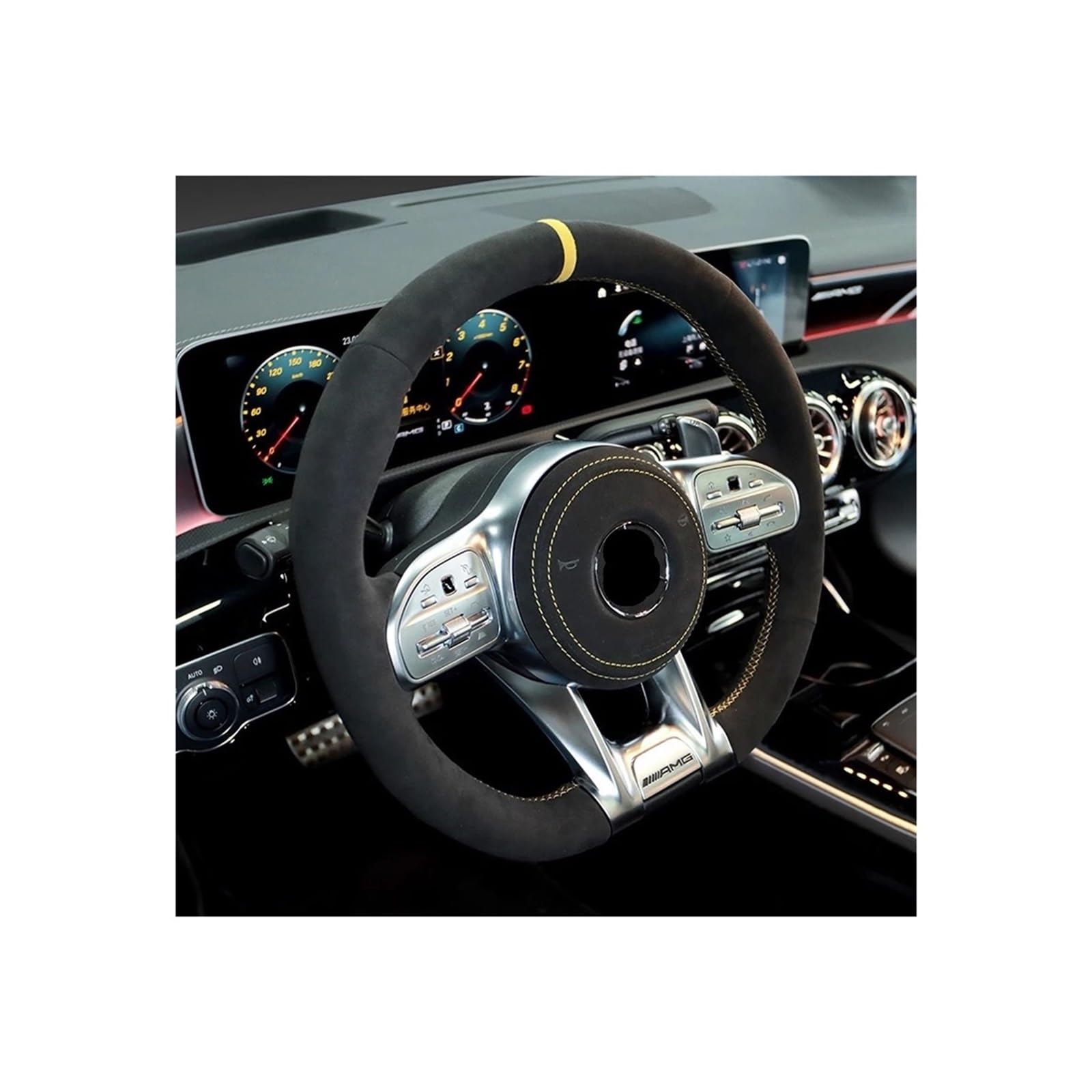 Amazon | 本物のステアリングホイールカバーメルセデスベンツ AMG GT