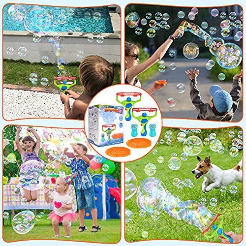 Racpnel 2 Pack Bubble Machine Bubble Guns For Kids & Toddlers, Bubble Blower With Bubble Wand Making Small Bubble In Giant Bubble, Handheld Bubble Makers, Outdoor Bubble Toys & Games For Kids Toddlers #TOP4