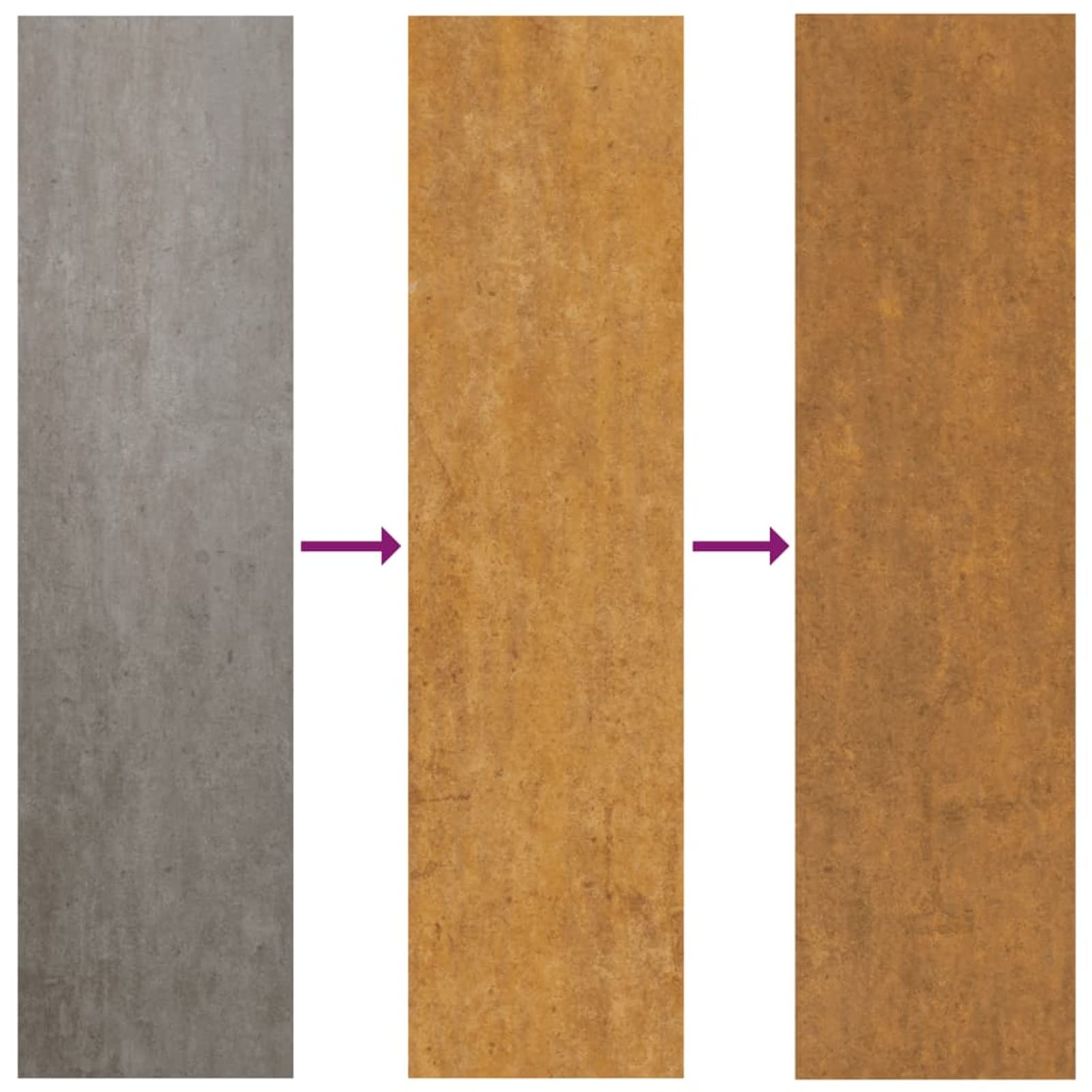 ShGaxin Skrzynka na kwiaty, doniczki zewnętrzne, doniczka zewnętrzna, taras ogrodowy, stal corten szara 90 x 90 x 45 cm