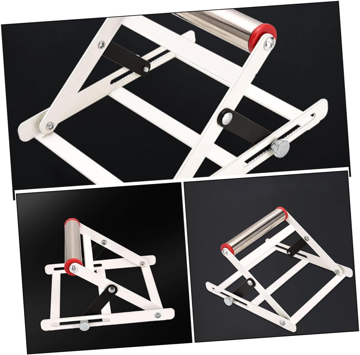 Mipcase Adjustable Metal Cutting Machine Stand with Anti-slip Teeth, Portable Trimmer Support Bracket for Woodworking and Power Tool Use