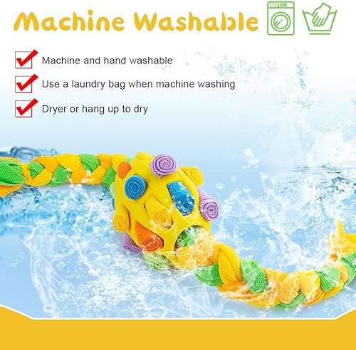 Miniatura 8 de Juguetes interactivos para perros, pelota de olfateo para grandes, medianos y pequeños, juguetes de rompecabezas que fomentan las habilidades