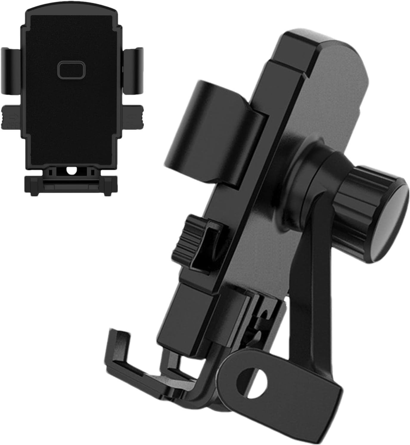 Mobile Holder for Bike, Scooty, Motorcycle, Activa Metal Mirror Bar Mobile Phone Holder/Hook/Clamp/Stand/Mount 360° Rotatable Mobile Stand Mirror Mount-image-25