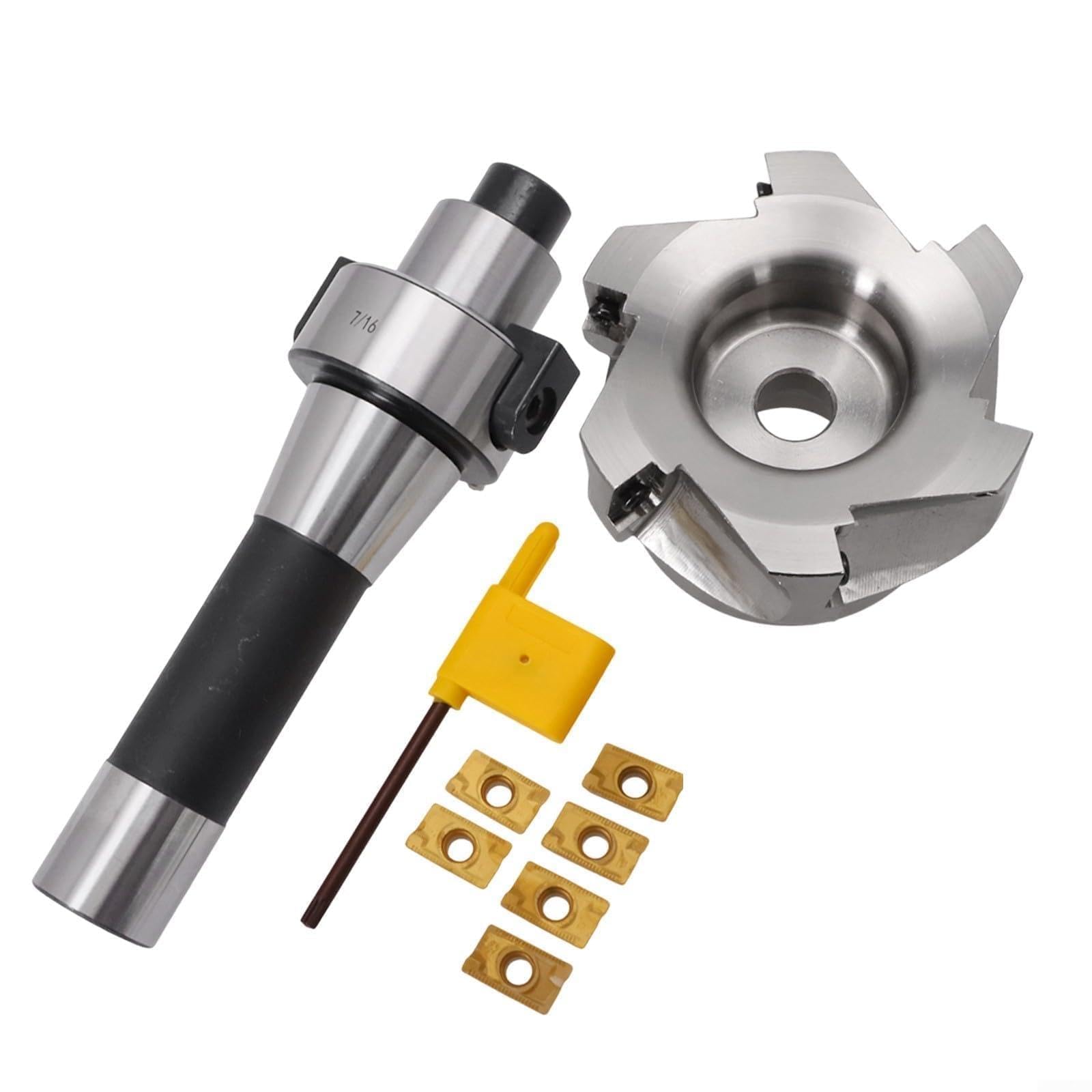 Fresa di Spianatura CNC 80mm con 6 Inserti APMT1604