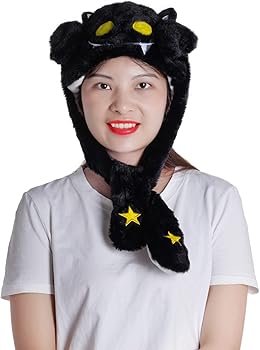 Amazon.com: hoyuwak Plush Bat Hat Ear Moving Jumping y2k Beanie