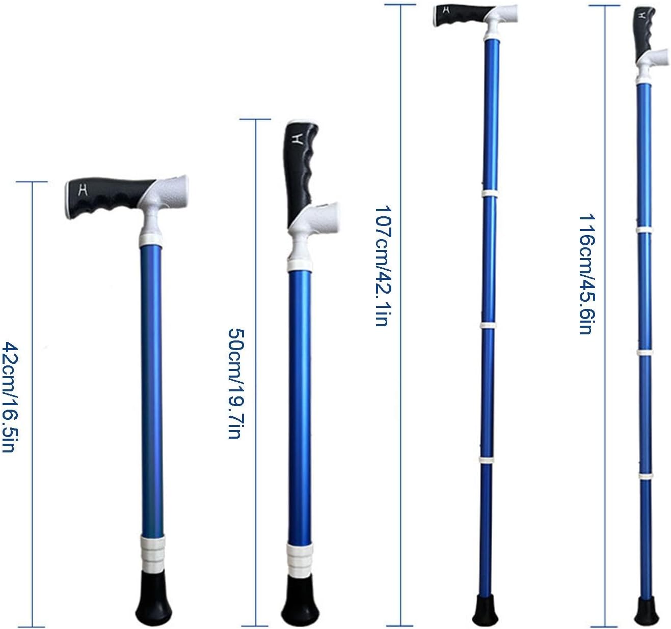 Walking Poles Ultralight Titanium Alloy Nordic Walking Poles Adjustable Trekking Poles for Trekking Walking Backpacking(42~116cm)