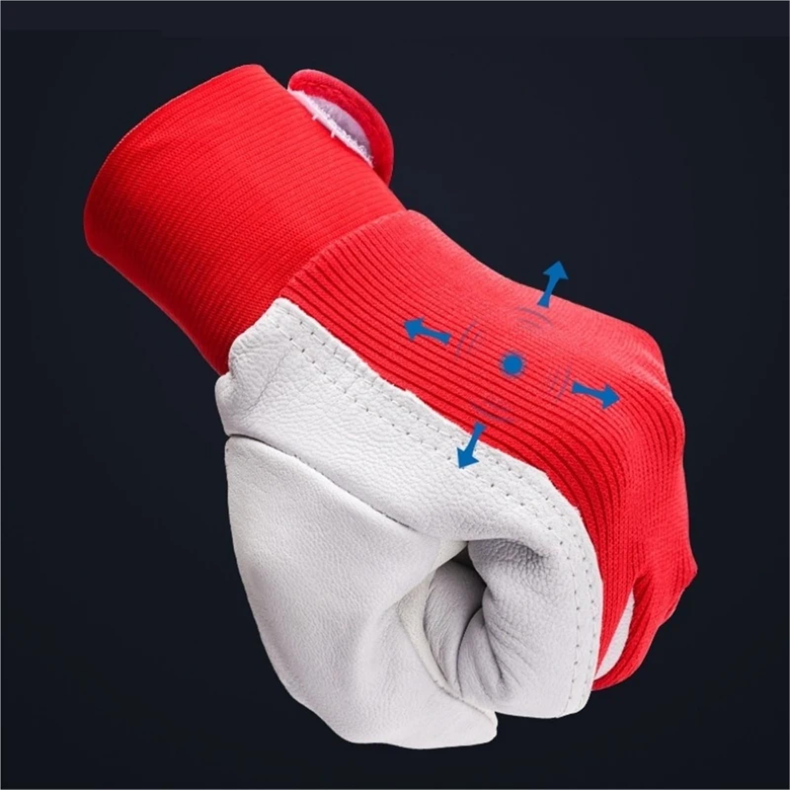 Générique 10 paires de gants de travail en cuir de mouton