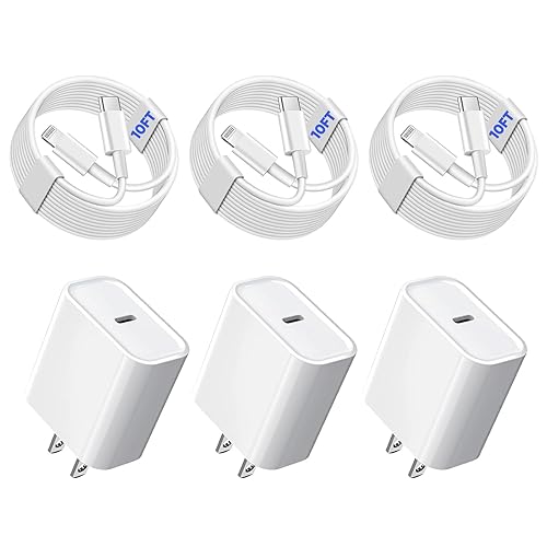 Miniatura 10 de Cargador rápido para iPhone, cargador de iPhone de carga rápida, paquete de 2 unidades PD de 6 pies tipo C tipo C, cable rápido USB C a Lightning,